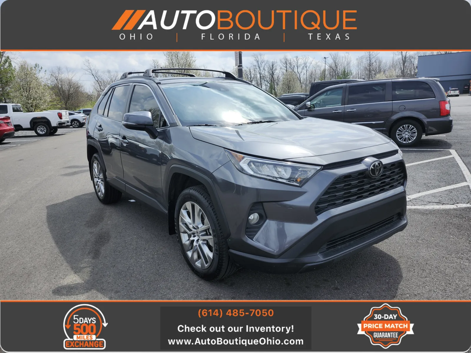 Gray 2021 Toyota RAV4 XLE Premium for sale in Columbus, OH