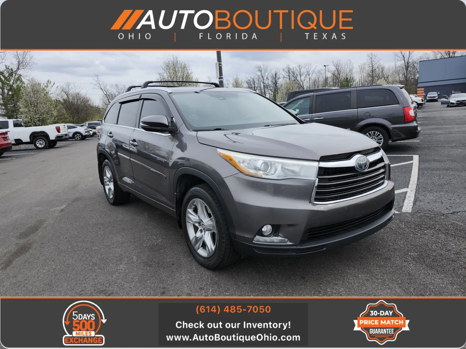 Gray 2016 Toyota Highlander Limited for sale in Columbus, OH