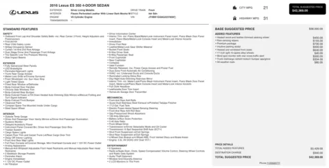 More photos of 2016 Lexus ES 350 at Auto Boutique Ohio, OH