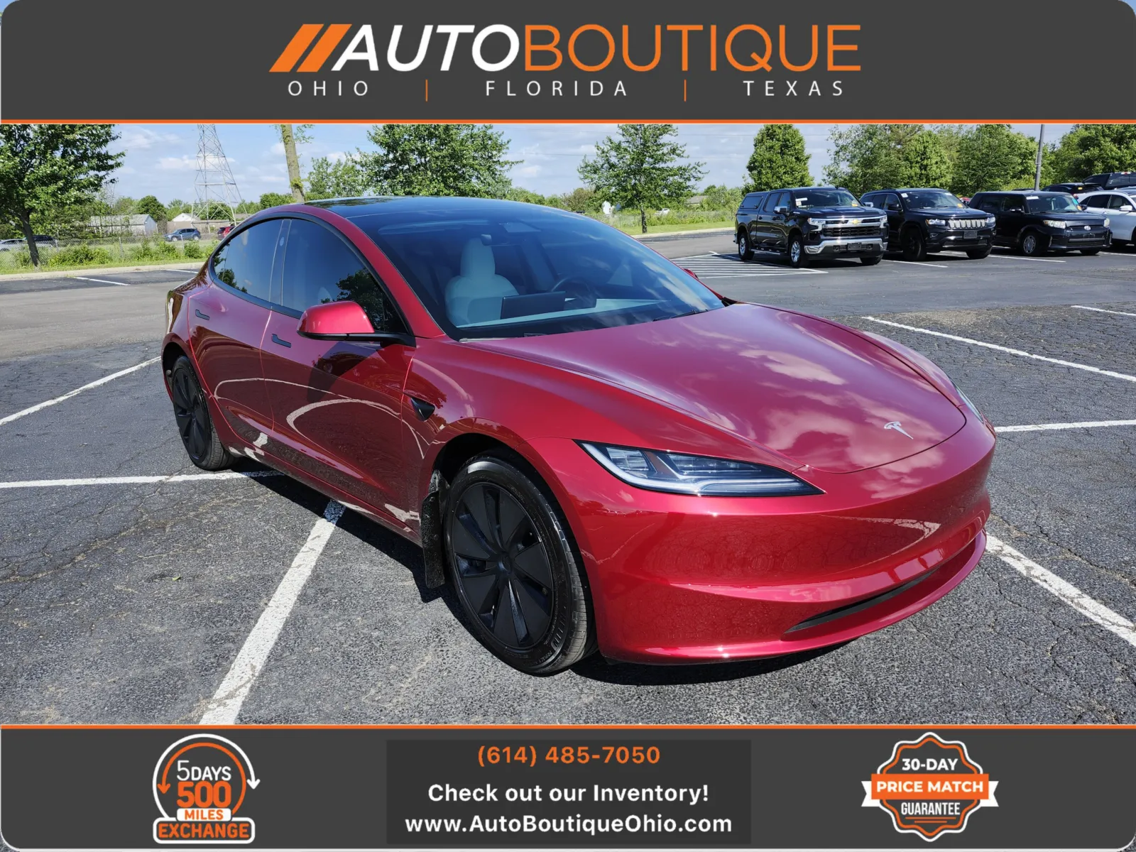 Red 2024 Tesla Model 3 Long Range for sale in Columbus, OH