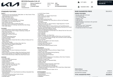 Photos of 2019 Kia Sorento LX for sale in Columbus, OH at Auto Boutique Ohio