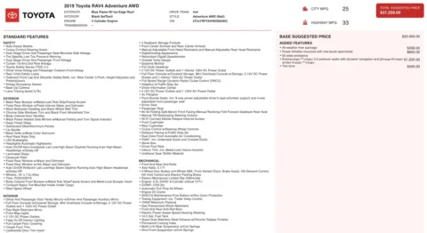 Photos of 2019 Toyota RAV4 Adventure for sale in Columbus, OH at Auto Boutique Ohio