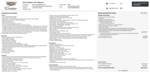 Photos of 2013 Cadillac XTS Platinum for sale in Columbus, OH at Auto Boutique Ohio