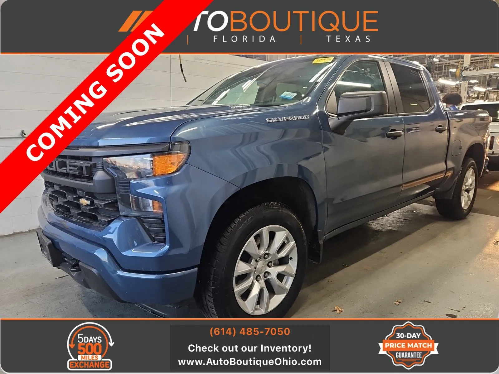 Blue 2024 Chevrolet Silverado 1500 Custom for sale in Columbus, OH