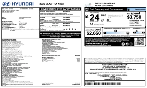 More photos of 2025 Hyundai Elantra N at Auto Boutique Ohio, OH