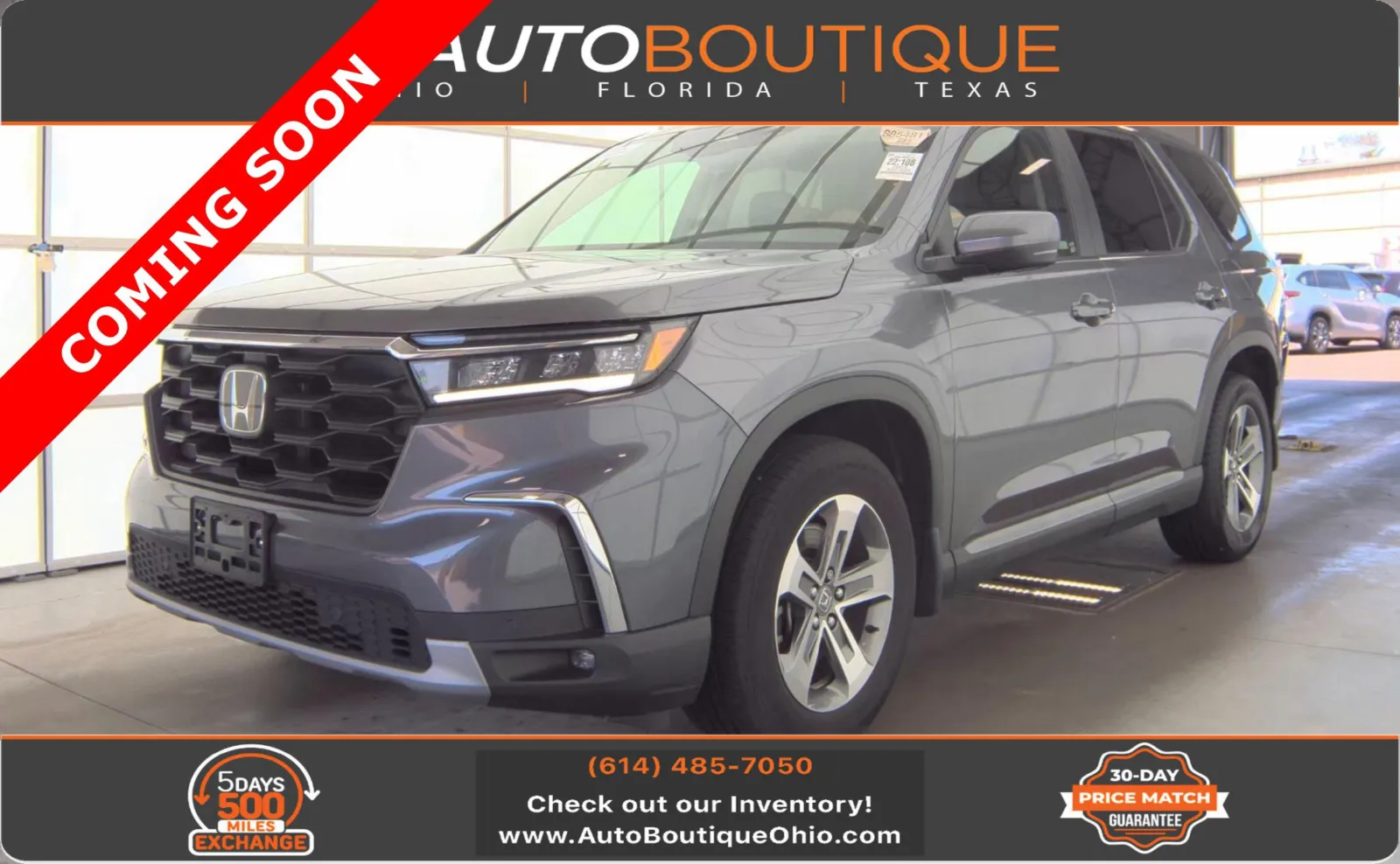 Gray 2023 Honda Pilot EX-L 8 Passenger for sale in Columbus, OH