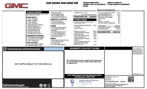 More photos of 2020 GMC Savana Cargo Van 2500 at Auto Boutique Ohio, OH