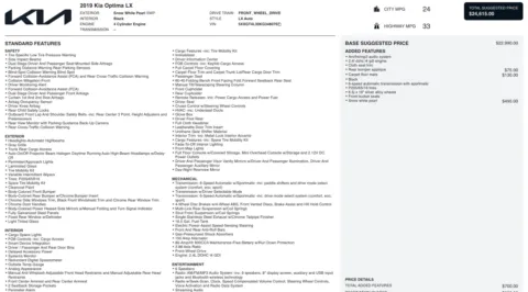 Photos of 2019 Kia Optima LX for sale in Columbus, OH at Auto Boutique Ohio