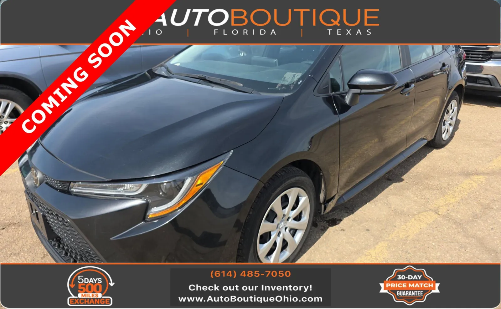 Black 2021 Toyota Corolla LE for sale in Columbus, OH