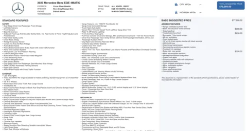 Photos of 2023 Mercedes-Benz EQE 350 for sale in Columbus, OH at Auto Boutique Ohio