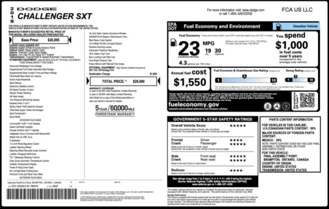 Photos of 2018 Dodge Challenger SXT for sale in Columbus, OH at Auto Boutique Ohio