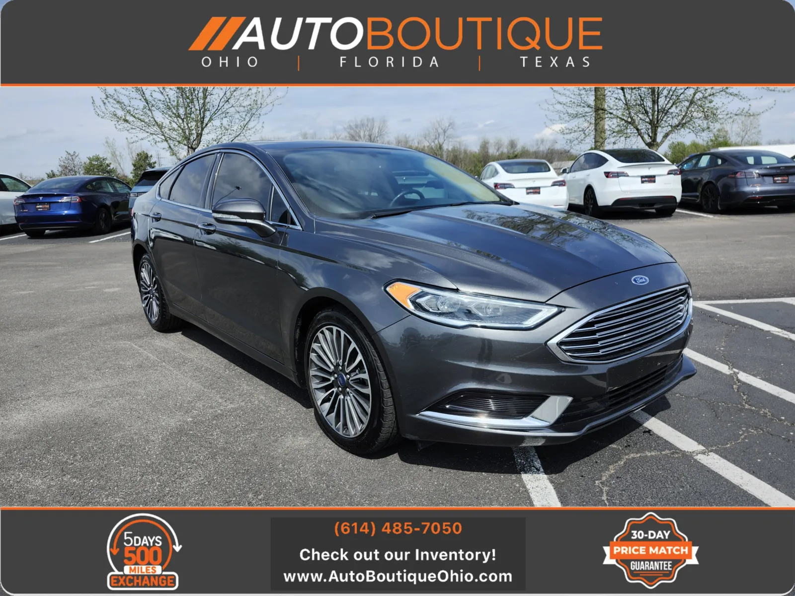 Gray 2018 Ford Fusion SE for sale in Columbus, OH