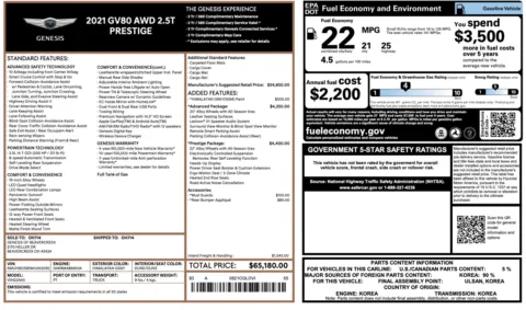 More photos of 2021 Genesis GV80 2.5T at Auto Boutique Ohio, OH
