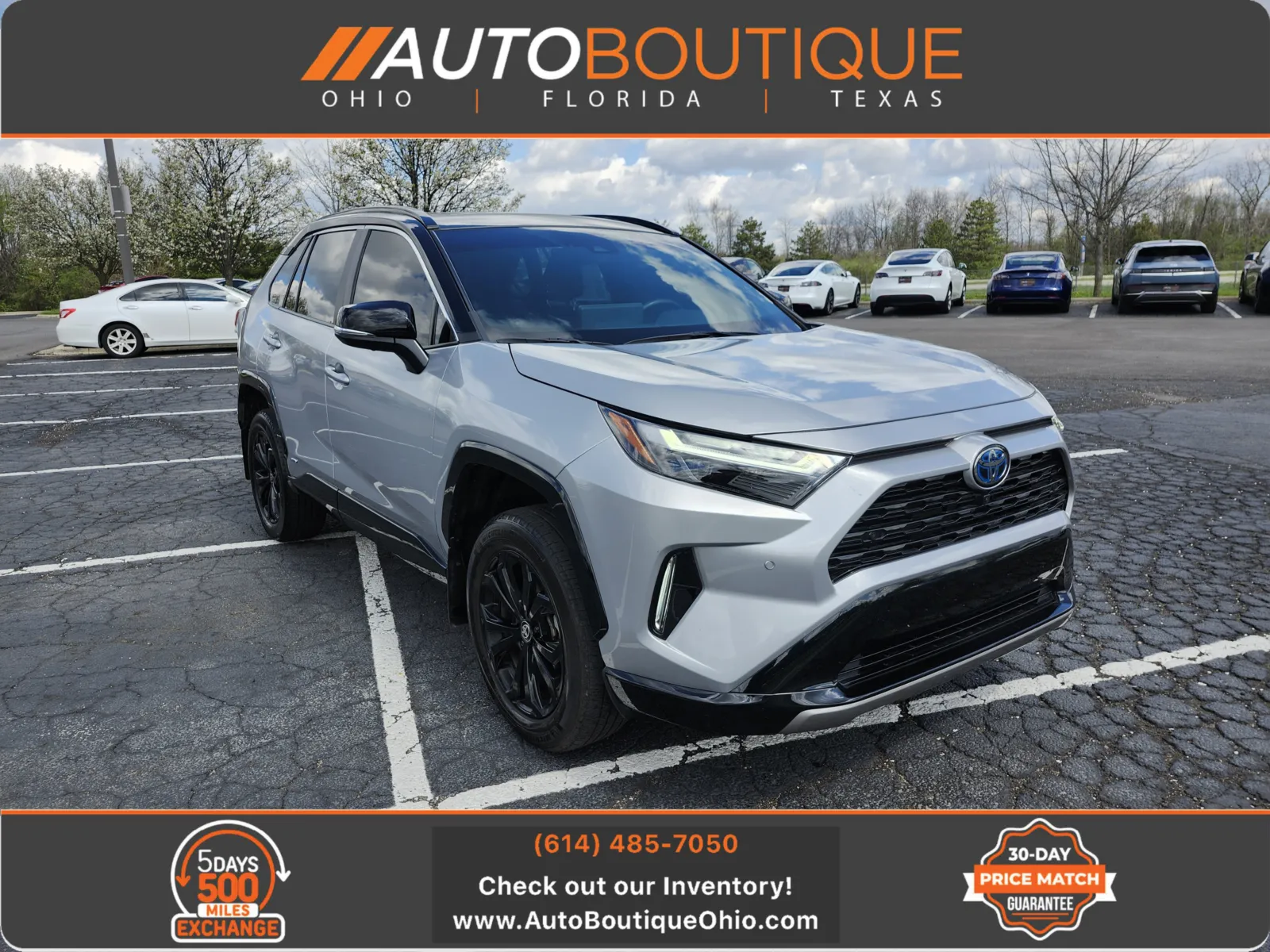 Silver 2024 Toyota RAV4 Hybrid XSE for sale in Columbus, OH