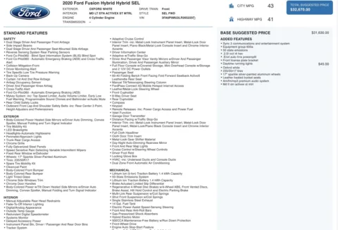 More photos of 2020 Ford Fusion Hybrid SEL at Auto Boutique Ohio, OH