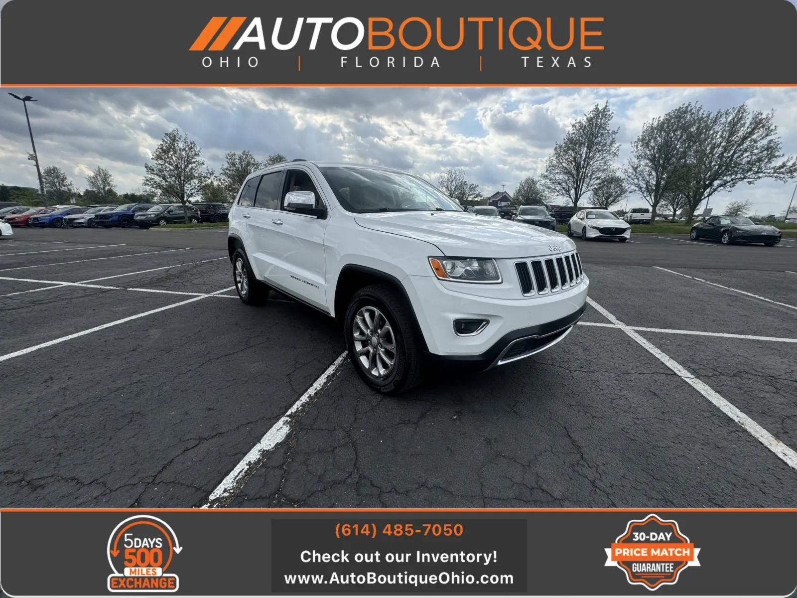 White 2014 Jeep Grand Cherokee Limited for sale in Columbus, OH