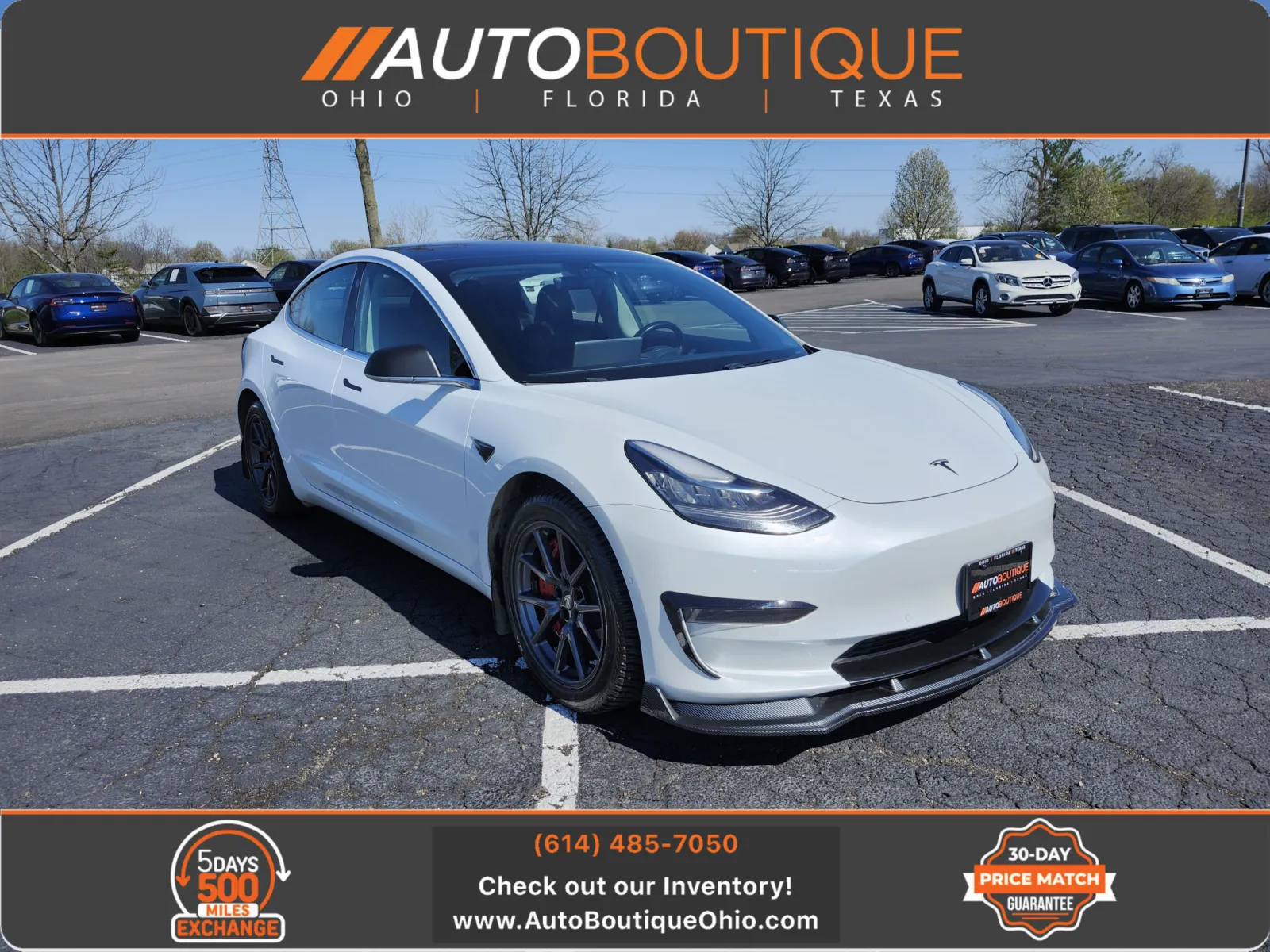 White 2018 Tesla Model 3 Long Range Battery for sale in Columbus, OH