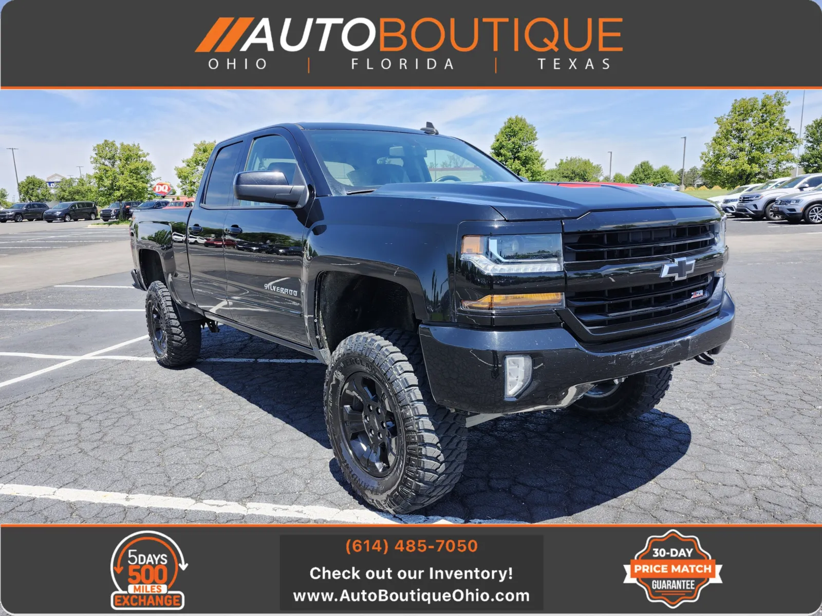 Black 2017 Chevrolet Silverado 1500 LT for sale in Columbus, OH