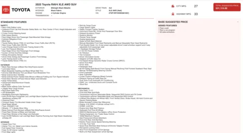 Photos of 2022 Toyota RAV4 XLE for sale in Columbus, OH at Auto Boutique Ohio