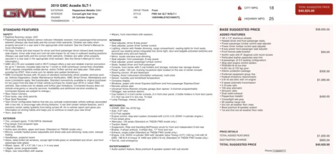 Photos of 2019 GMC Acadia SLT for sale in Columbus, OH at Auto Boutique Ohio