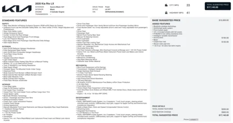 Photos of 2020 Kia Rio LX for sale in Columbus, OH at Auto Boutique Ohio