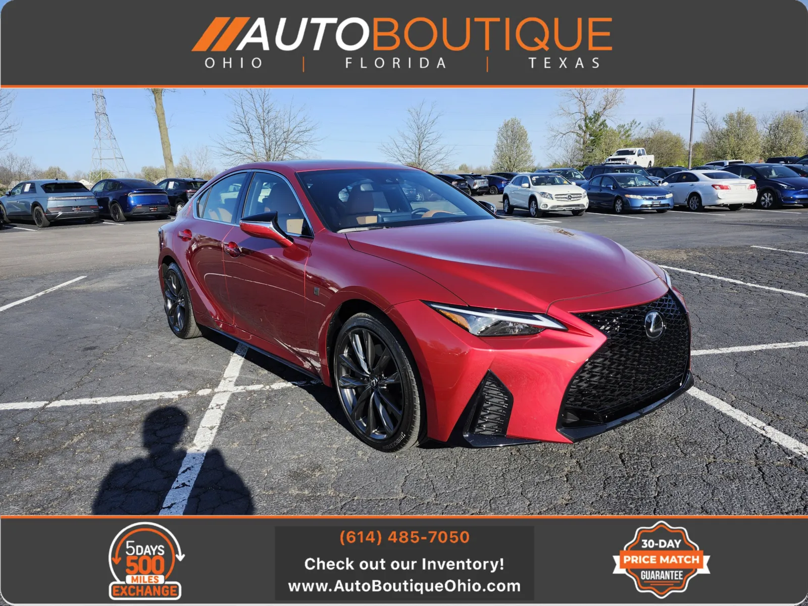 Red 2025 Lexus IS 350 F SPORT Design for sale in Columbus, OH