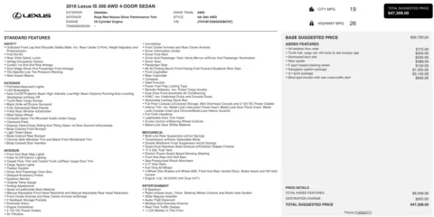 More photos of 2016 Lexus IS 300 at Auto Boutique Ohio, OH