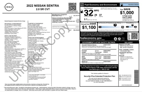 Photos of 2022 Nissan Sentra SR for sale in Columbus, OH at Auto Boutique Ohio
