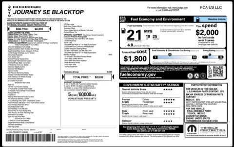 Photos of 2019 Dodge Journey SE for sale in Columbus, OH at Auto Boutique Ohio