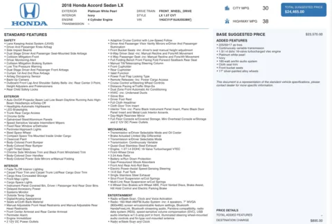 Photos of 2018 Honda Accord Sedan LX 1.5T for sale in Columbus, OH at Auto Boutique Ohio