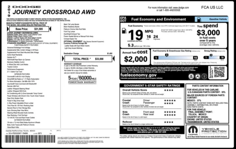 Photos of 2019 Dodge Journey Crossroad for sale in Columbus, OH at Auto Boutique Ohio