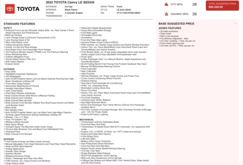 More photos of 2023 Toyota Camry LE at Auto Boutique Ohio, OH