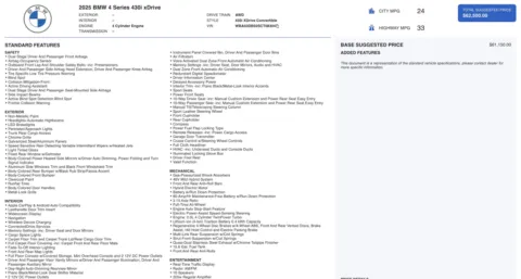 Photos of 2025 BMW 4 Series 430i xDrive for sale in Columbus, OH at Auto Boutique Ohio