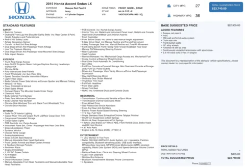 More photos of 2015 Honda Accord Sedan LX at Auto Boutique Ohio, OH