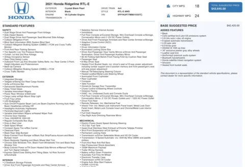 More photos of 2021 Honda Ridgeline RTL-E at Auto Boutique Ohio, OH