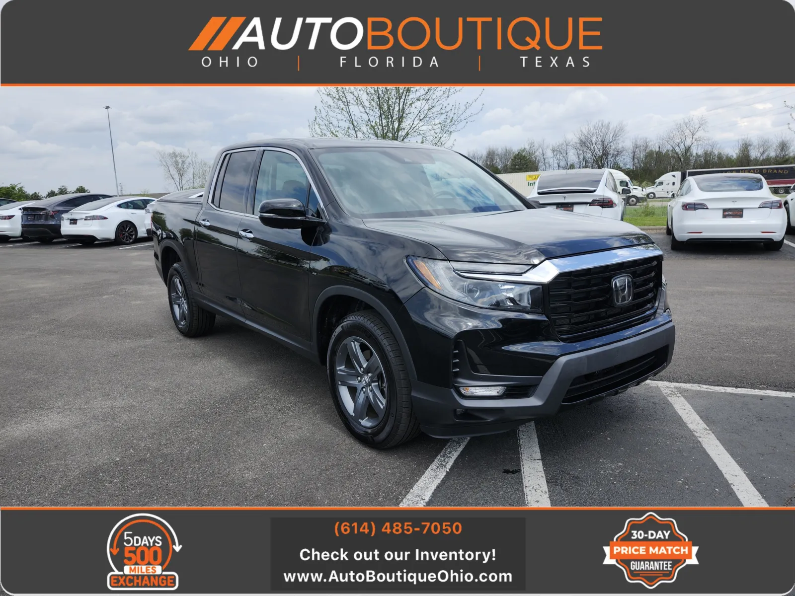 Black 2021 Honda Ridgeline RTL-E for sale in Columbus, OH