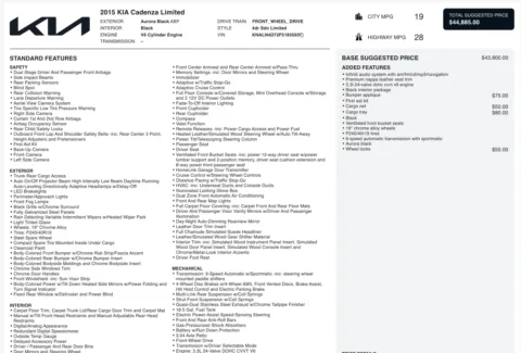 More photos of 2015 Kia Cadenza Limited at Auto Boutique Ohio, OH