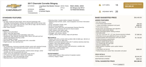 More photos of 2017 Chevrolet Corvette 1LT at Auto Boutique Ohio, OH