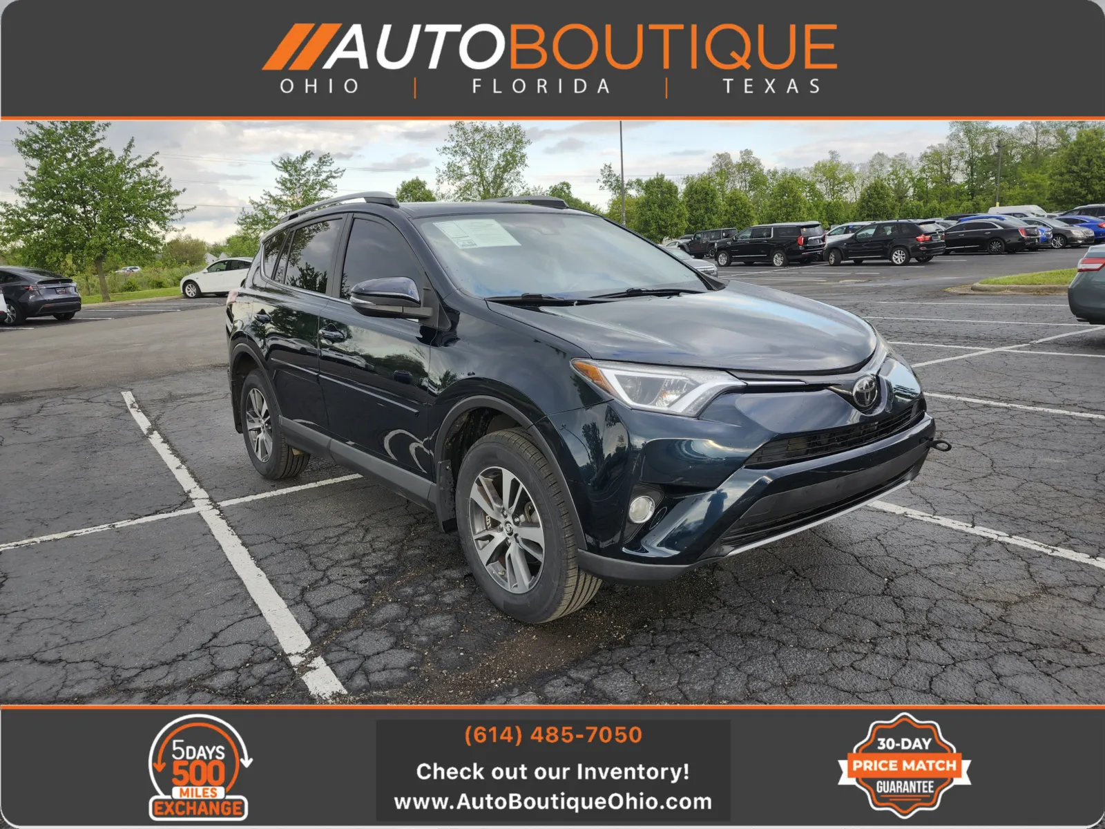 Blue 2018 Toyota RAV4 XLE for sale in Columbus, OH
