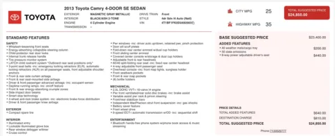 More photos of 2013 Toyota Camry SE at Auto Boutique Ohio, OH