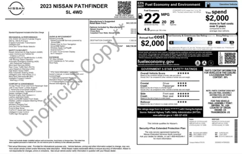 Another view of 2023 Nissan Pathfinder SL for sale in Columbus, OH at Auto Boutique Ohio