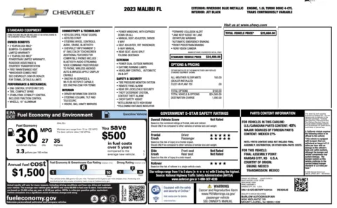 Photos of 2023 Chevrolet Malibu LS for sale in Columbus, OH at Auto Boutique Ohio