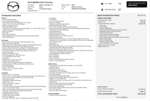 More photos of 2015 Mazda CX-9 Touring at Auto Boutique Ohio, OH