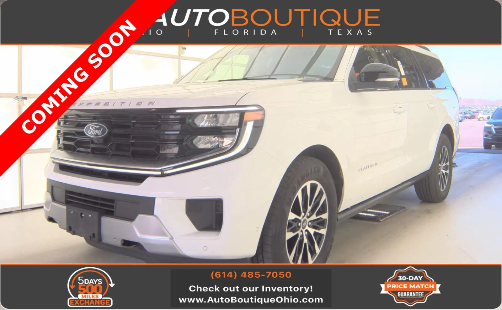 White 2025 Ford Expedition Max Platinum for sale in Columbus, OH