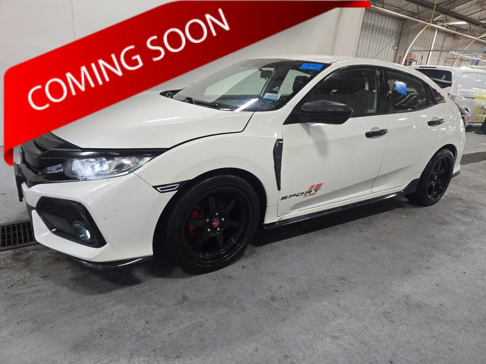 White 2019 Honda Civic Hatchback Sport for sale in Columbus, OH