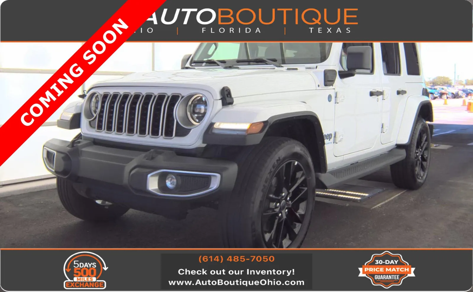 White 2025 Jeep Wrangler 4xe Sahara for sale in Columbus, OH