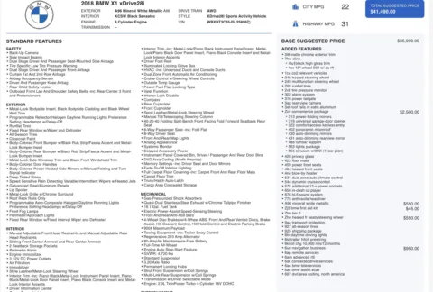 Photos of 2018 BMW X1 xDrive28i for sale in Columbus, OH at Auto Boutique Ohio