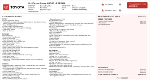 More photos of 2016 Toyota Camry LE at Auto Boutique Ohio, OH