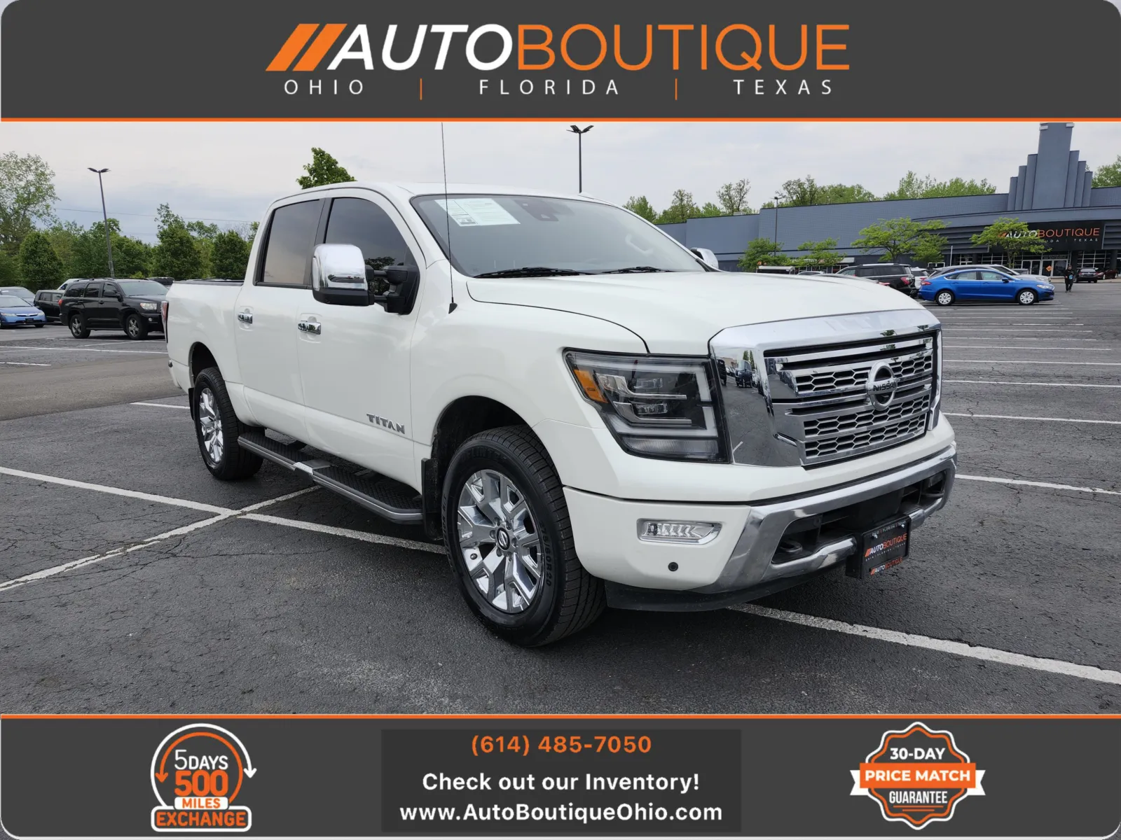 White 2021 Nissan Titan SL for sale in Columbus, OH