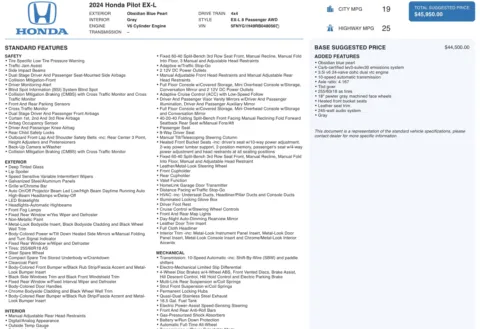 Photos of 2024 Honda Pilot EX-L 8 Passenger for sale in Columbus, OH at Auto Boutique Ohio